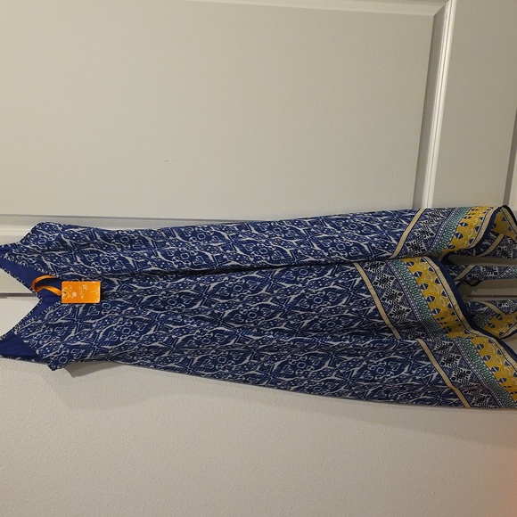 Magic Blue and Yellow Patterned Dress - Picture 1 of 2
